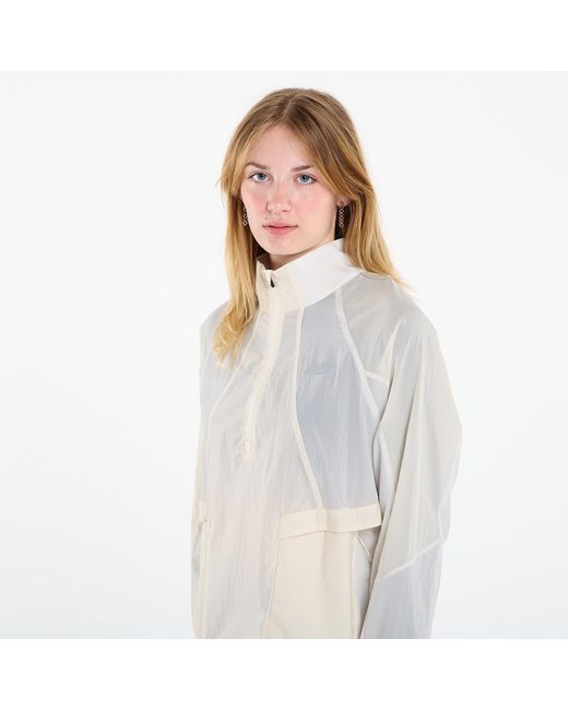 New Balance White Jacket Better Run Water Resistant Jacket