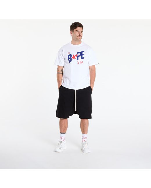 A Bathing Ape White T-Shirt Colors Bape Sta Tee
