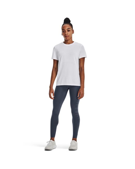 Under Armour Damesshirt Seamless Stride Met Korte Mouwen Wit / Wit / Reflecterend in het White