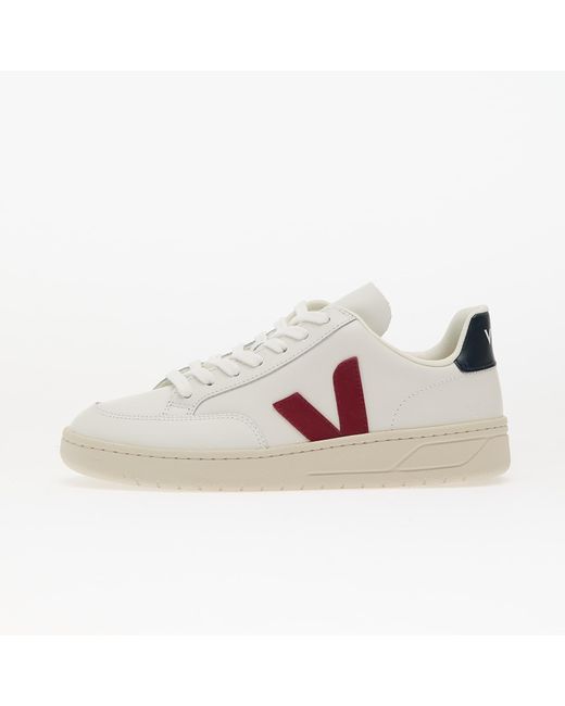 Veja Sneakers W V-12 Leather White_Marsala_Nautico Eur in het Pink