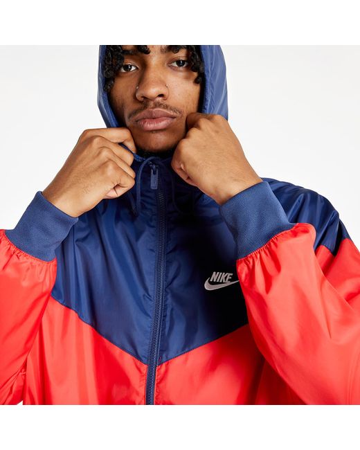 Nike Sportswear Windrunner Hooded Jacket University Red/ Midnight Navy/  White in Blau für Herren | Lyst DE