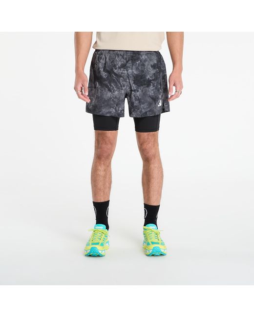 Adidas Originals Korte Broek Adidas Own The Run Spray Dye 2-In-1 Short Four in het Blue voor heren