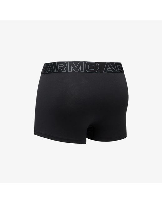 Under Armour Gray M Performance Cotton 3In 3-Pack for men
