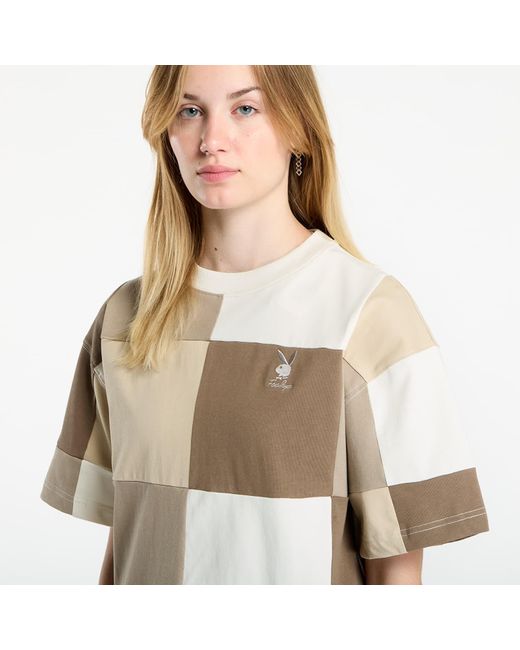 FTSHP T-Shirt Playboy X Patchwork Tee in het Natural