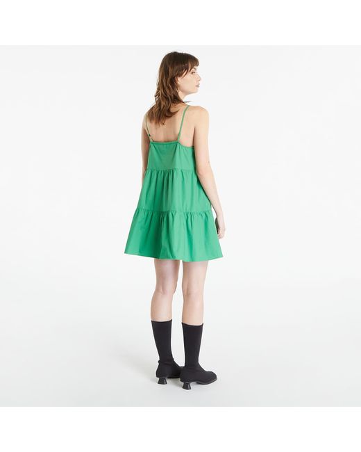 Tommy Hilfiger Green Poplin Tiered Strappy Dress Coastal