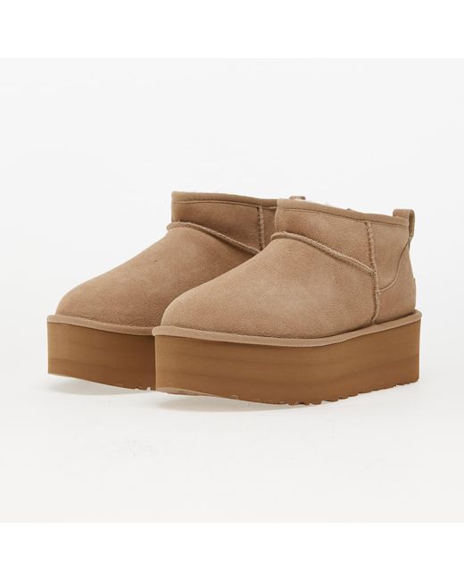 Ugg Natural Sneakers W Classic Ultra Mini Platform