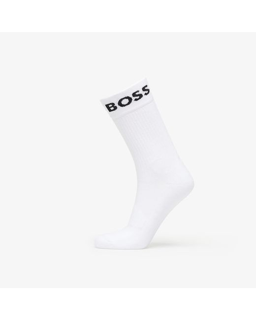 Boss Sokken Quarter-Length Socks in het White