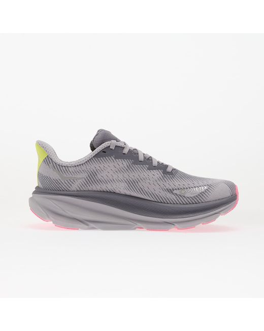 Hoka One One Gray Sneakers W Clifton 9 Gtx Skies/ Foggy Eur