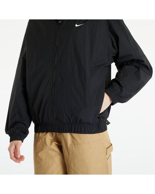 Nike Blue Sportswear solo swoosh track jacket black/ white