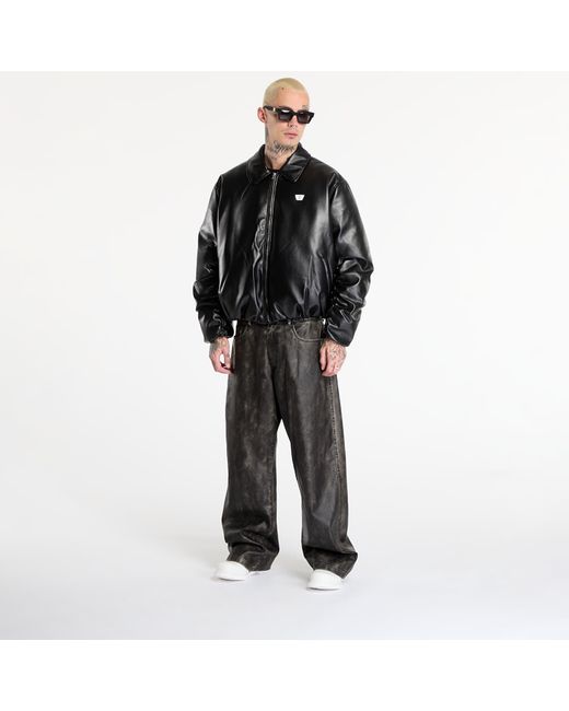 Veste faux leather puffer bomber jacket l M I S B H V pour homme en coloris Black