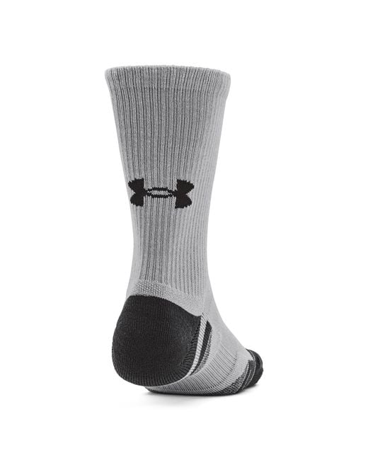 Under Armour Black Performance Tech 3-Pack Crew Socks Mod Jet