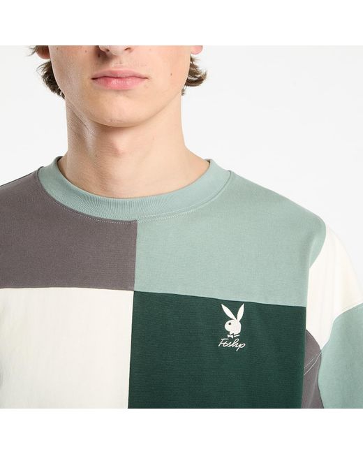 FTSHP T-Shirt Playboy X Patchwork Tee in het Green