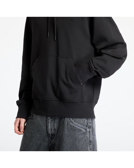 Calvin Klein Sweatshirt Jeans Soft Layered Monogram Hoodie in Black für Herren