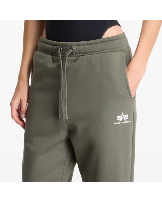 Alpha Industries Green Pants Basic Small Logo Ii Jogger for men