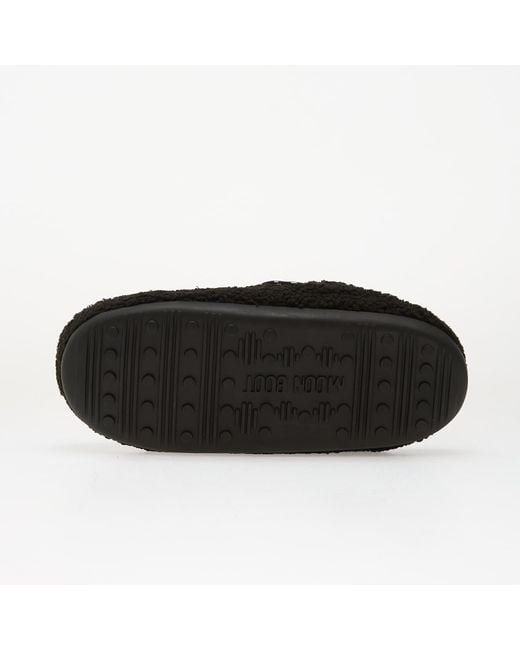 Moon Boot Black Sneakers Teddy Slipper
