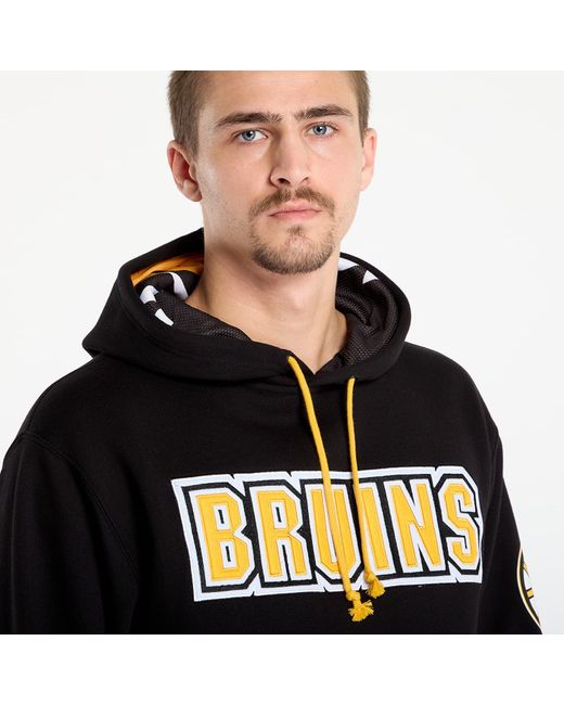 Mitchell & Ness Black Sweatshirt Nhl Playmaker Fleece Hoodie Vintage Logo Ducks for men