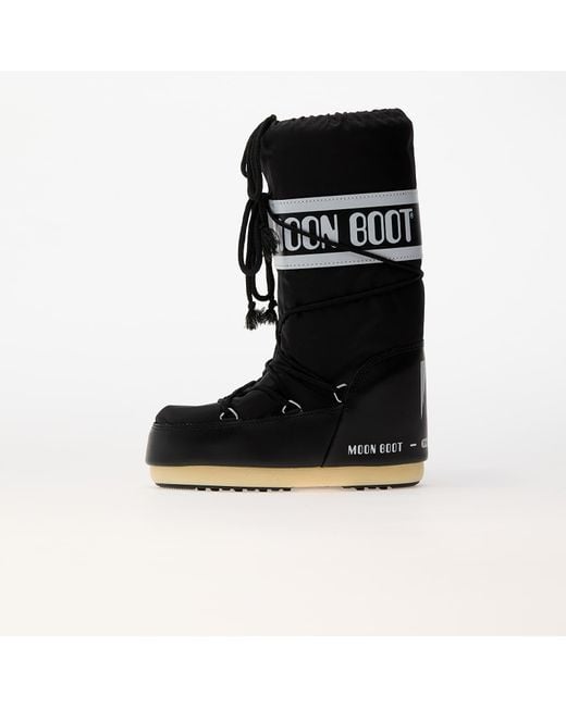 Moon Boot Black Sneakers Icon Nylon