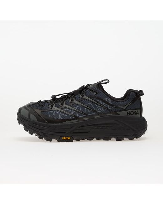 Hoka One One Black Sneakers U Mafate Three2 Wordmark/ Outer Orbit