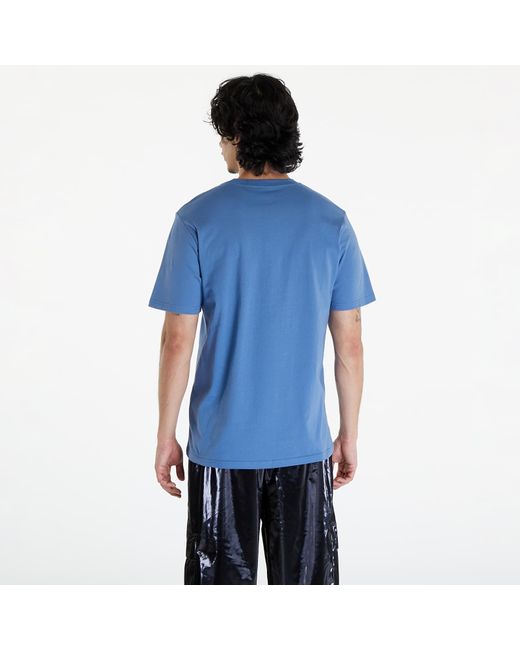 Carhartt Blue T-shirt short sleeve script t-shirt unisex sorrent/ white xs