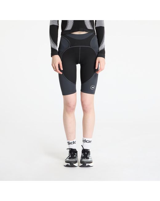 Adidas Originals Korte Broek Adidas By Stella Mccartney Two-Tone Bike Leggings/ Carbon in het Black
