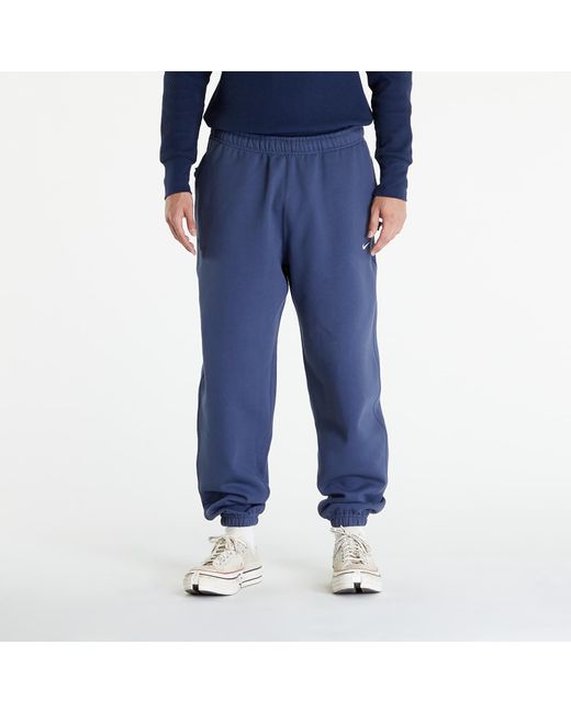 Solo swoosh fleece pants thunder blue/ white Nike pour homme