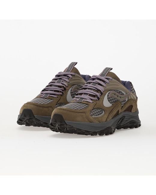 Saucony Brown Sneakers Grid Aura X Dark/ Mud