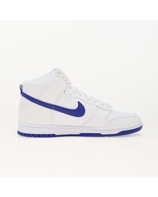 Dunk hi retro white/ concord-summit white di Nike in Blue da Uomo