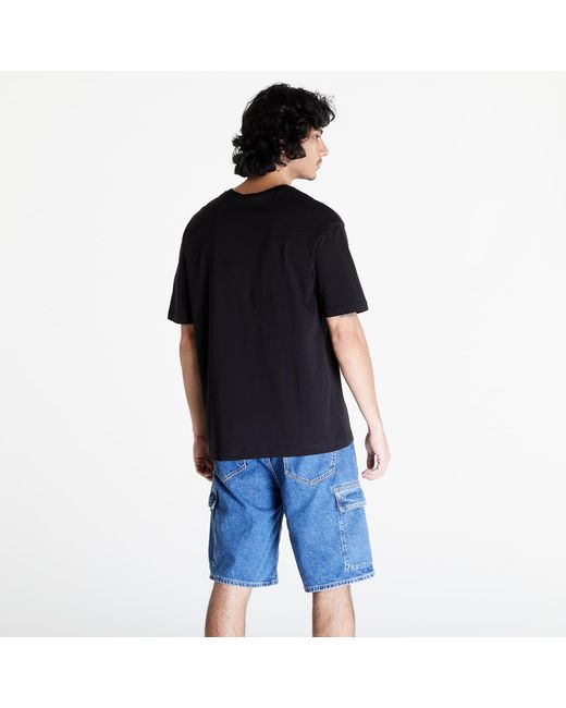 Calvin Klein Black Jeans Diffused Logo Short Sleeve Tee for men