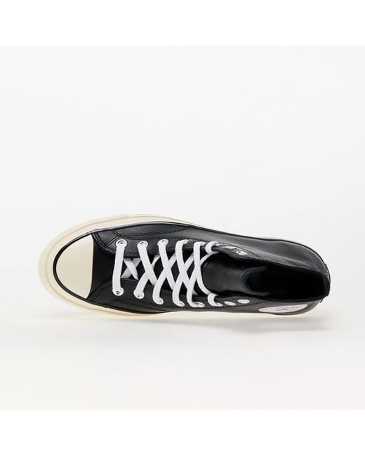 Baskets chuck 70 leather black/ white/ egret eur 42.5 Converse