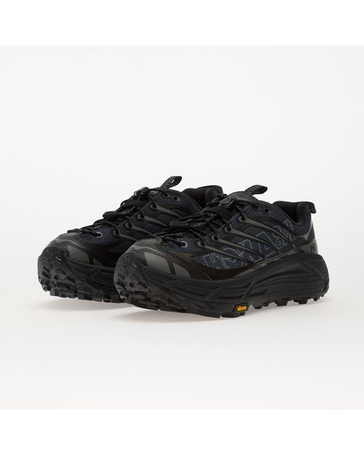 Hoka One One Black Sneakers U Mafate Three2 Wordmark/ Outer Orbit