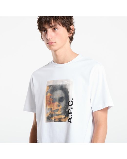 A.P.C. T-Shirt Jean Portrait in White für Herren