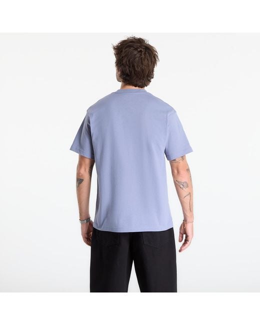 Vans Blue T-Shirt Left Chest Ii Loose Ss T-Shirt for men