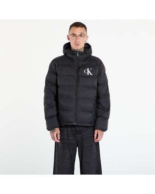 Calvin Klein Jacke Jeans Ls Nylon Monogram Pu Jacket in Black für Herren