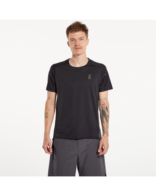 On Shoes T-shirt Performance Short Sleeve Tee Black/ Eclipse S voor heren