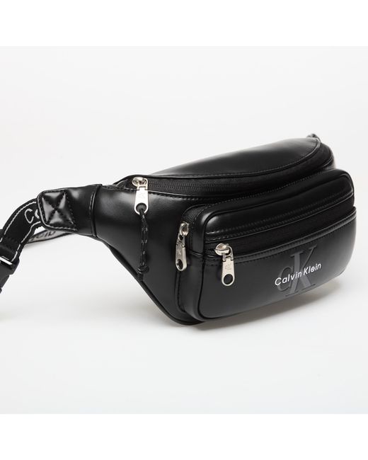 Calvin Klein Heuptas Bold Logo Webbing Waistbag in het Black