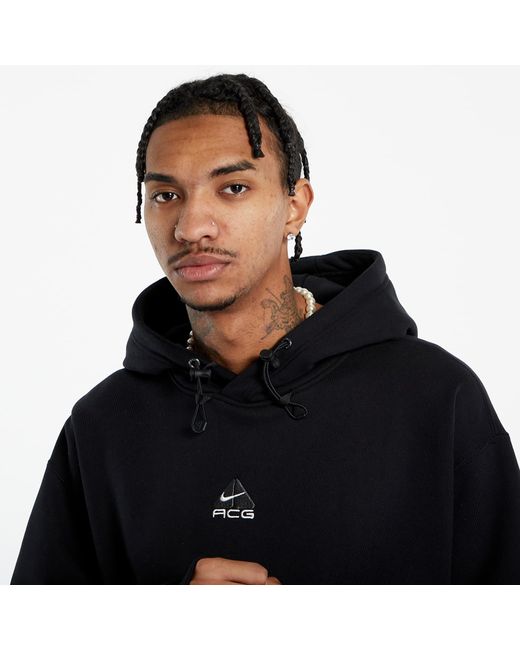 Nike Sweatshirt acg therma-fit fleece pullover hoodie unisex black/ anthracite/ summit white s