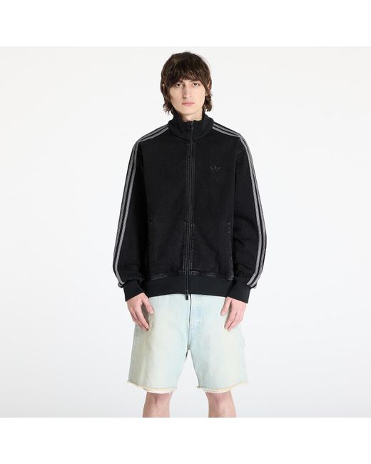 Adidas Originals Jas Adidas Adicolor Denim Firebird Track Top in het Black voor heren