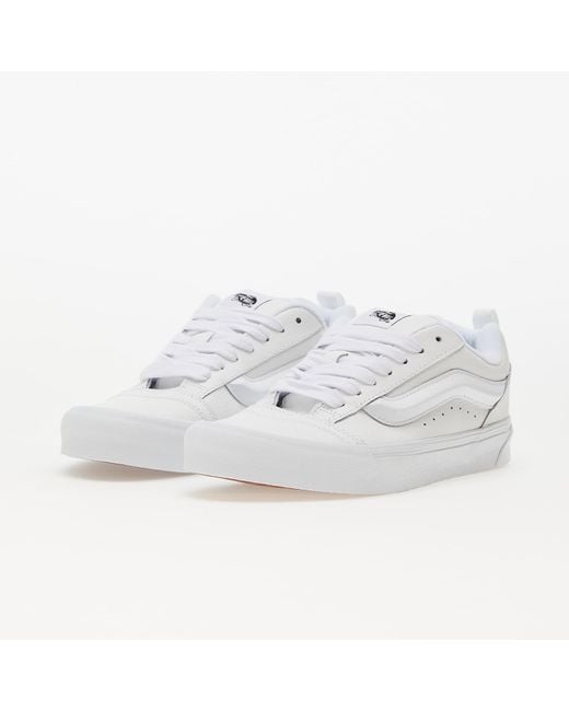 Vans Knu Skool Leather in White | Lyst