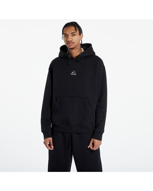 Nike Sweatshirt acg therma-fit fleece pullover hoodie unisex black/ anthracite/ summit white s
