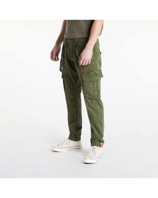 Alpha Industries Green Pants Utility Pants for men
