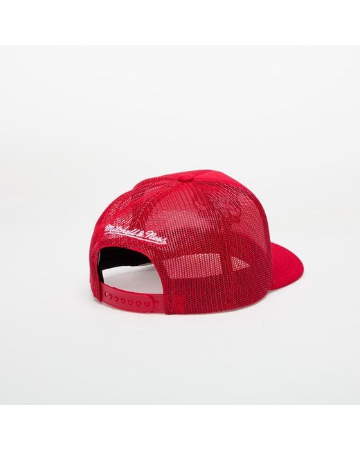 Mitchell & Ness Red Mütze Nba Evergreen Bulls Trucker Cap