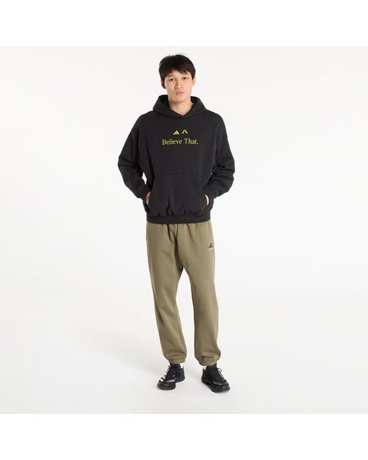 Adidas Originals Black Sweatshirt Adidas X Anthony Edwards Hoody/ Preloved Lime for men