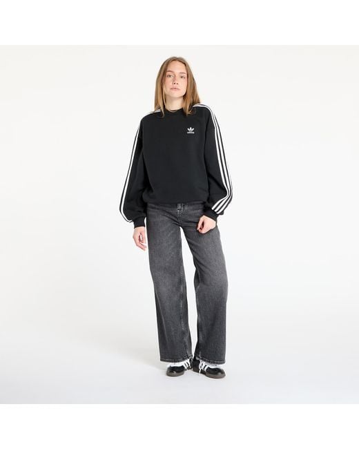 Adidas Originals Black Sweatshirt Adidas Adicolor Oversized Crew Sweatshirt