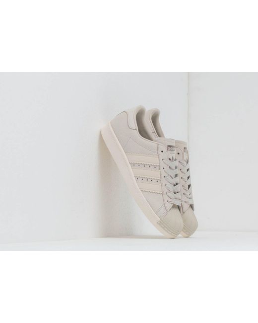adidas Originals Rubber Adidas Superstar 80s W Cream Brown/ Cream Brown/  Off White | Lyst