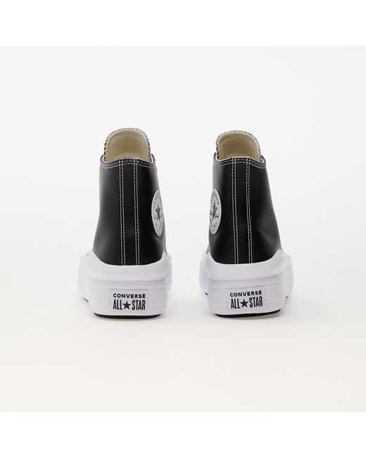 Converse Black Sneakers Chuck Taylor All Star Move Platform Leather/ Eur
