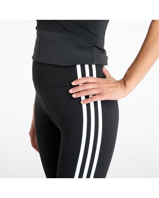 Leggins Adidas Adicolor 3 Stripe Carpi Leggings di Adidas Originals in Black