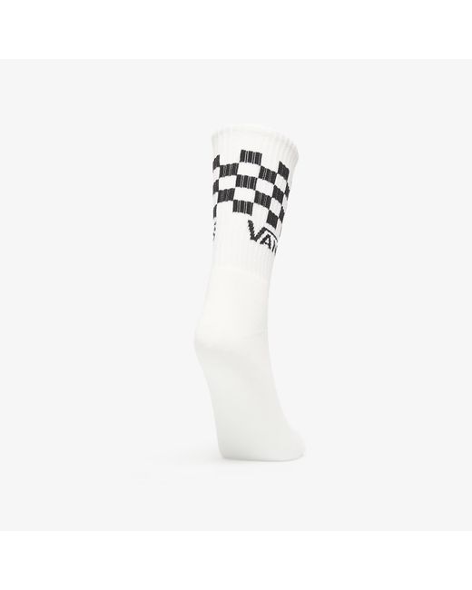 Vans White Classic Check Crew 3-Pack