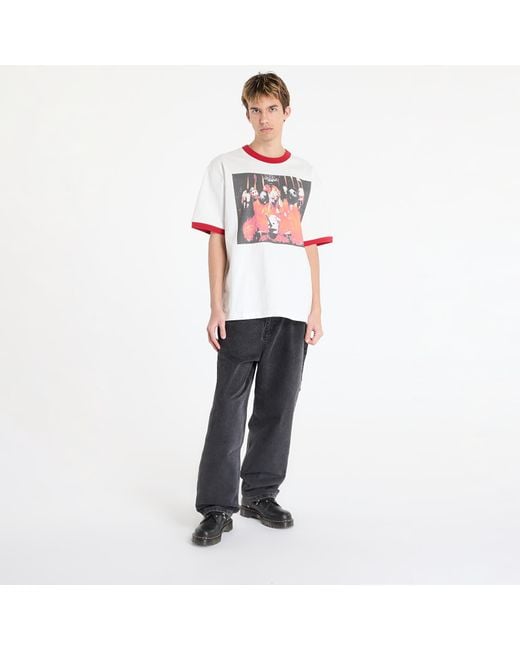Pleasures T-Shirt X Slipknot Self Titled Ringer Shirt in het Red voor heren