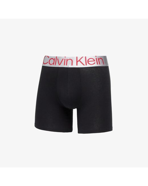 Calvin Klein Black Reconsidered Steel Cotton Boxer Brief 3-pack / Grey Heather for men