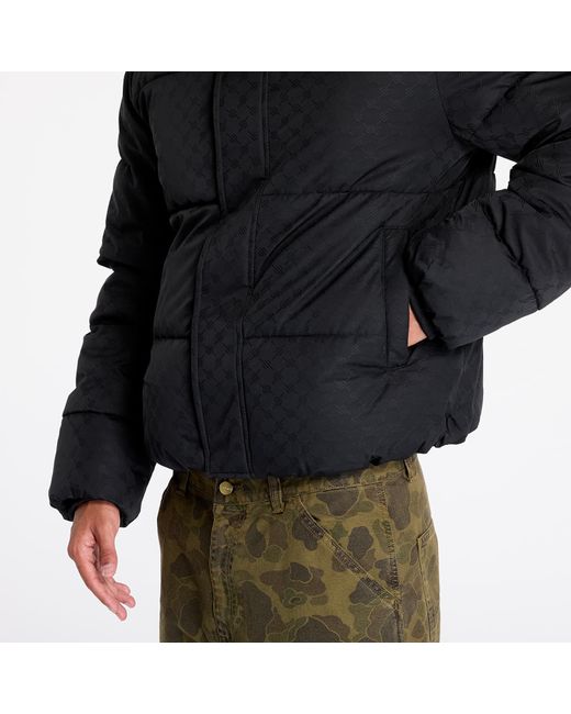 Daily Paper Black Jacket Monogram Puffer Jacket for men